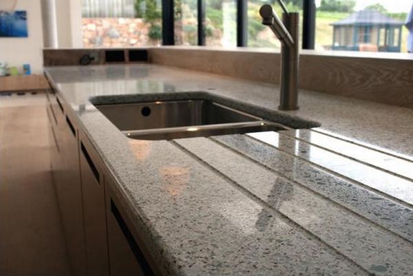 Resilica - recycled glass countertops