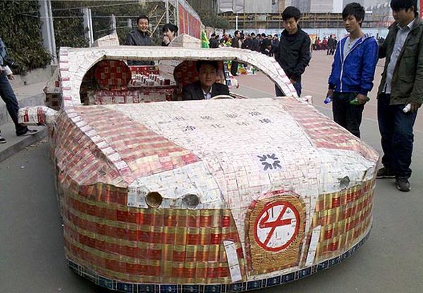 10,280 cigarette packs car