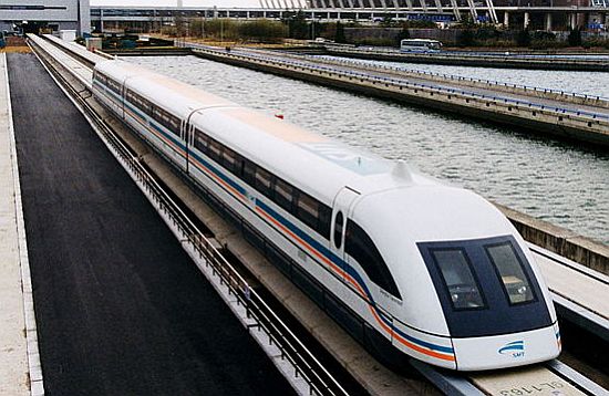 800px a maglev train coming out pudong internation