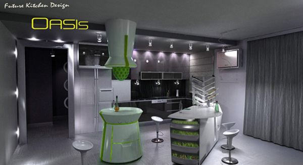 A futuristic concept Oasis Kitchen