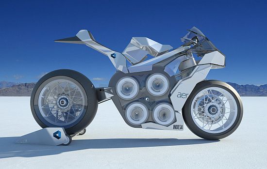 aer all electric racing motorcycle by andre federi