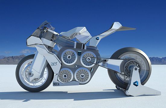 aer all electric racing motorcycle by andre federi