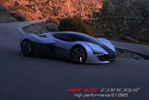 aerius concept solar powered electric car 1
