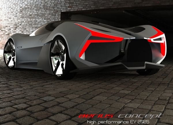aerius concept solar powered electric car 3