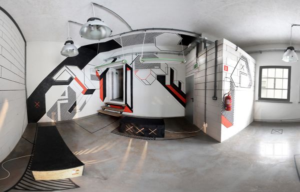 An Office Transformed With Just 3,000 Feet Of Tape On The Walls