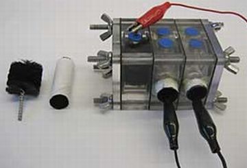 anode and two cathodes 9