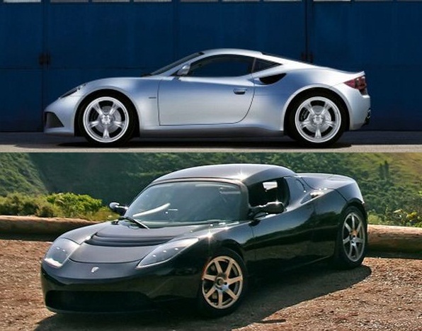 artega se electric tesla roadster