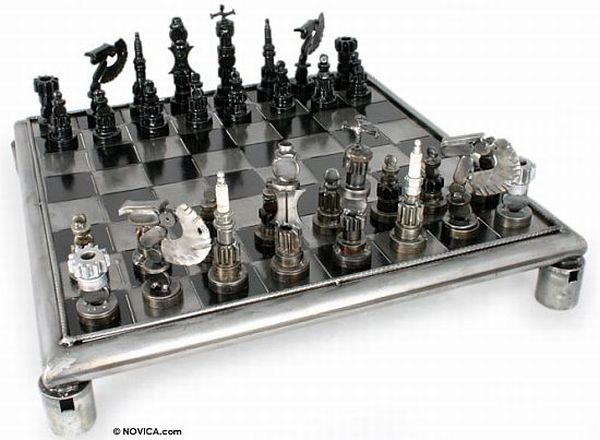 Auto Part Chess Set