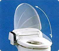 automatic toilet bowl lid