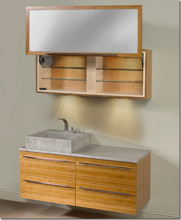 Bathroom cabinets and shelves