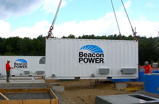 beacon power flywheel batteries for frequency regu