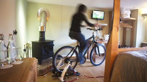 bicycle-powered television