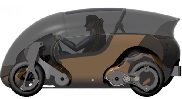 Bimoped electric vehicle concept