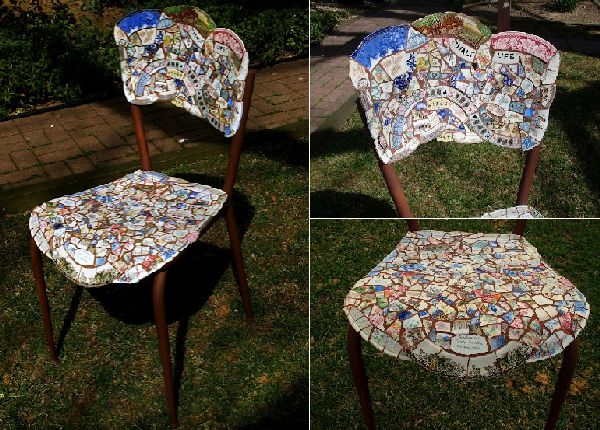 Broken China Mosaic Chair Project