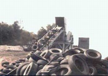 burning used tires for producing fuel