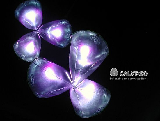calypso solar powered inflatable pool light by dar