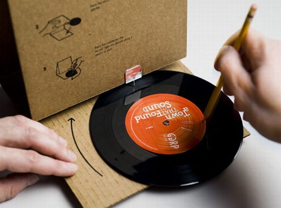 cardboard sleeve record player 1