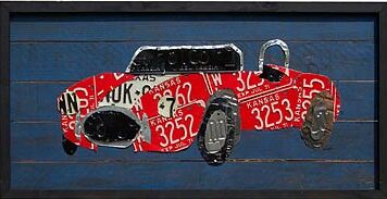 cars from recycled us license plates