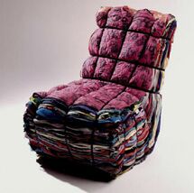 chair from reused clothing4