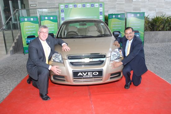 chevrolet aveo cng india