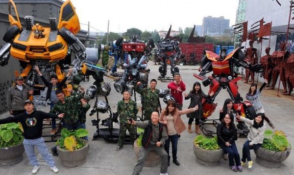 Chinese Artist Creates Transformers Theme Park