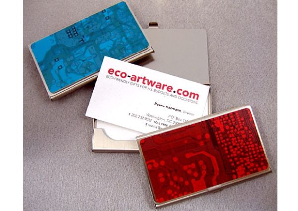 Circuit Board Business Card Case