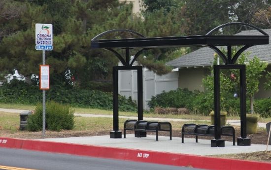 city of corona solar bus shelters by solade concep