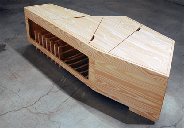 Coffin coffee table