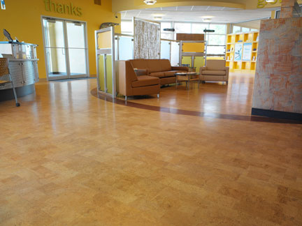 Cork flooring