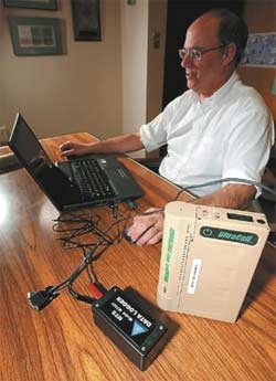 dan krammer with his invention dan krammer with his invention