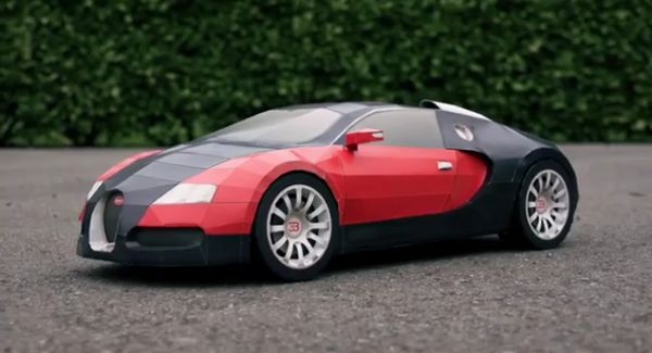 Deft designer builds replica of $1.6M car using only paper