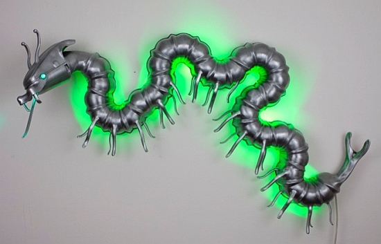 diy centipede sculpture