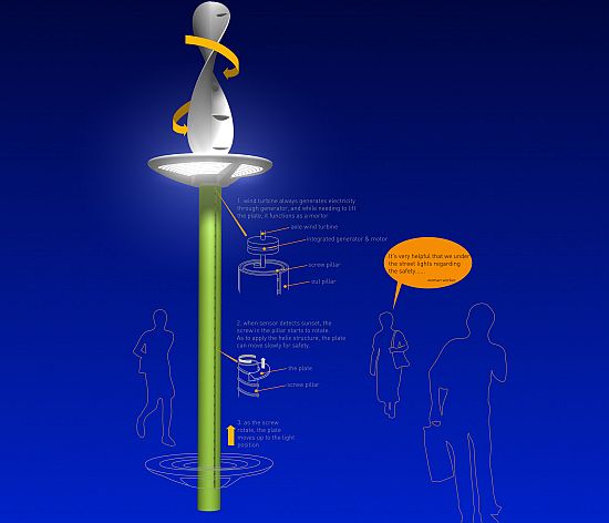 double life concept streetlight powered by wind 5