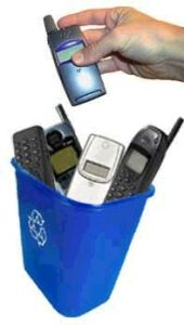 dumping of mobile phones