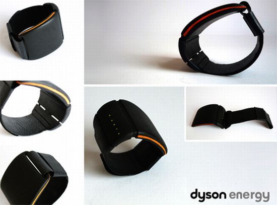 dyson energy wrist charger design concept