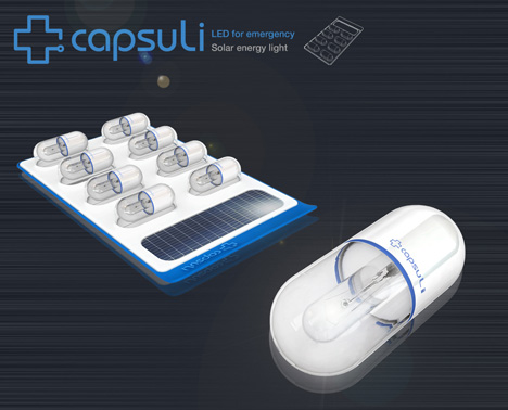 each capsule docks onto a pad embedded with solar 