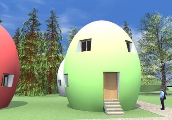 Egg house made of 90% recyclable materials