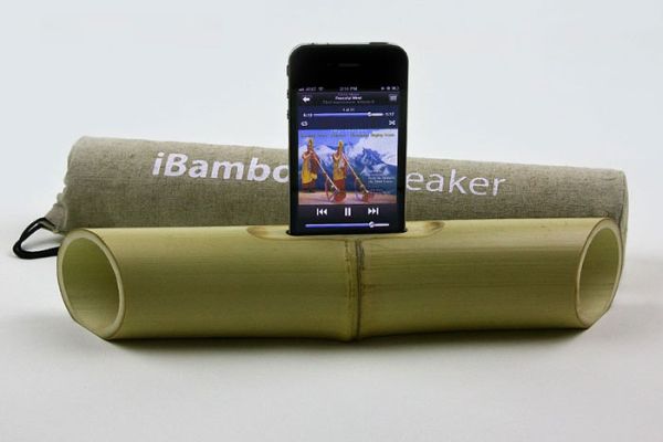 Electricity free Bamboo speakers