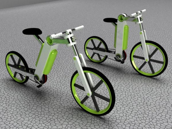 Mini electronic bicycle concept for congested roads - Electronic Bicycle Concept 3cn4g