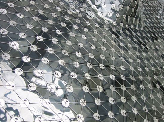 fabric made out of old floppies