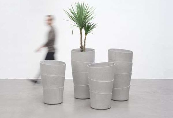 Faux Layered Pots