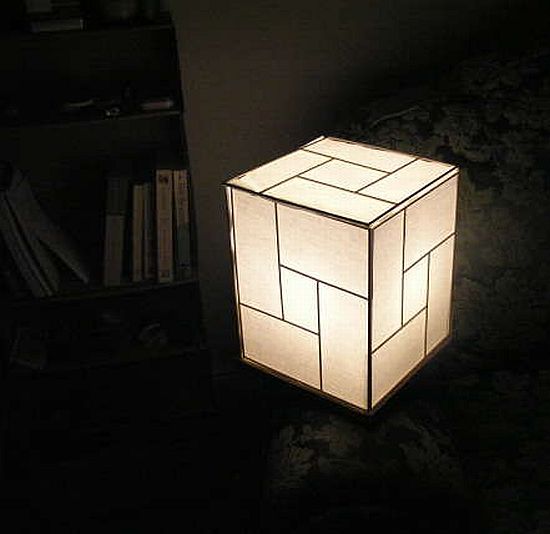 Diy Paper Shoji Style Lamp Made From