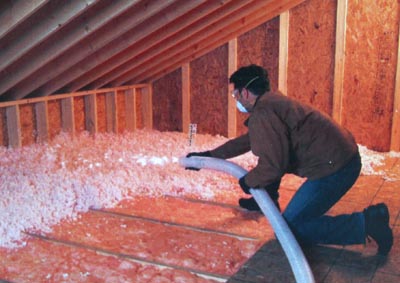 fibreglass blow in insulation