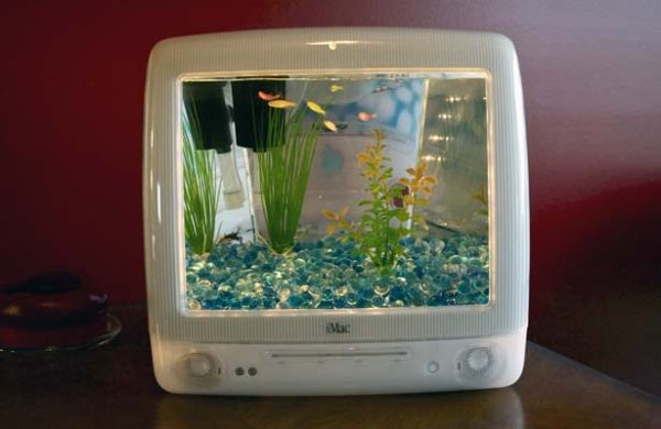 Fish Tanks made from iMacs