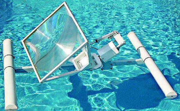 Floating solar panels