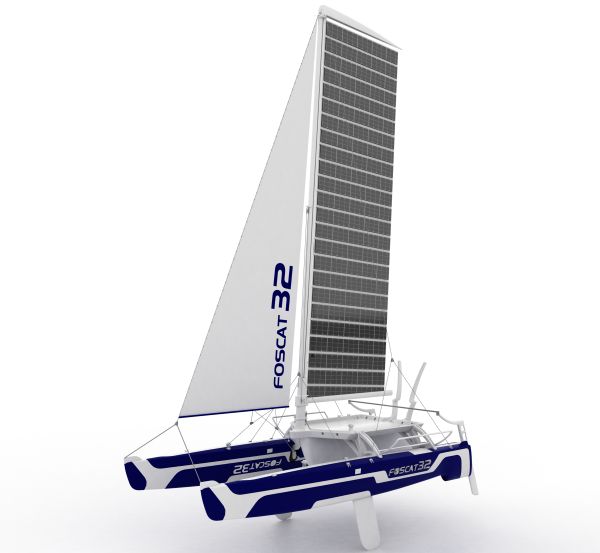 foscat 32 folding solar catamaran 1