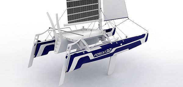 foscat 32 folding solar catamaran 3