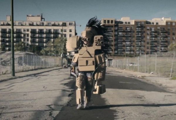 Girl In Music Video Builds Mech Armor To Combat Bullies