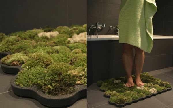 Green moss carpets