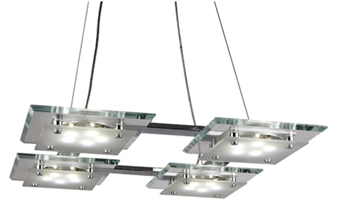 Hanging LED lighting fixtures